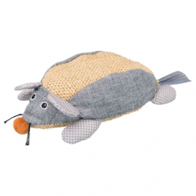 Сизалена котешка играчка Trixie Mouse XXL мишка с добавена котешка трева